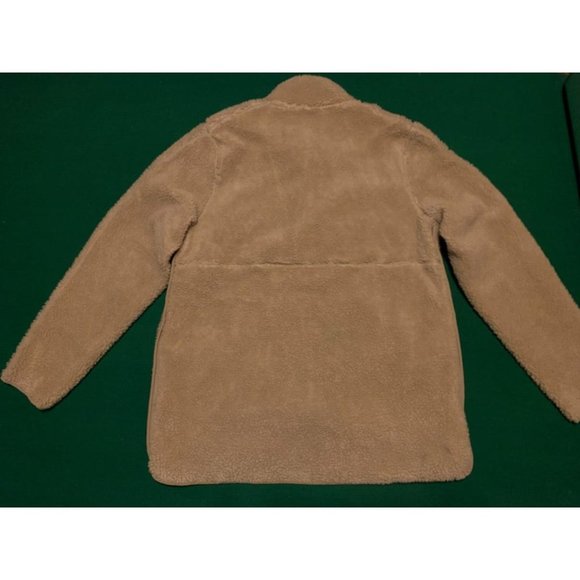 Nike Yoga Therma-Fit Sherpa Fleece Pullover Training Sweatshirt DD2182-247 Khaki - Picture 10 of 11